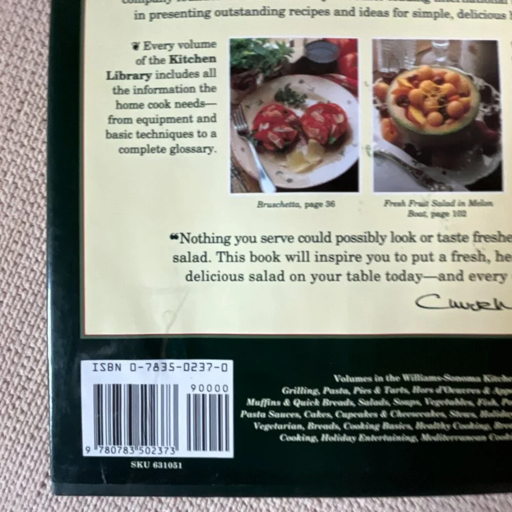 Williams Sonoma cookbook salad